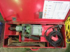 MILWAUKEE 950 HEAVY BREAKER DRILL, 240VOLT, WITH BITS. RETIREMENT SALE. SOLD UNDER THE AUCTIONEERS M