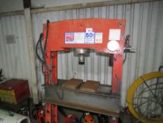 SEALEY 50TONNE AIR/HYDRAULIC BEARING PRESS, WORKING WHEN RECENTLY REMOVED FROM LORRY WORKSHOP. SOLD