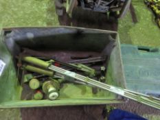 BOX OF GAS CUTTING TORCHES AND EQUIPMENT. SOLD UNDER THE AUCTIONEERS MARGIN SCHEME THERFORE NO VAT