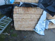 LARGE PACK OF UNTREATED TIMBER FENCE PANEL H SECTION FRAME PARTS. SIZE: 1.57M LENGTH X 55MM WIDT