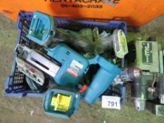 BOX OF MAKITA BATTERY TOOLS, NO BATTERIES. SOLD UNDER THE AUCTIONEERS MARGIN SCHEME THEREFORE NO VAT