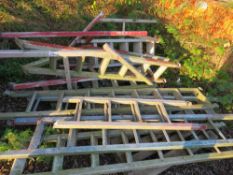 2 X PALLETS OF ALLOY SCAFFOLD LADDER SECTIONS.
