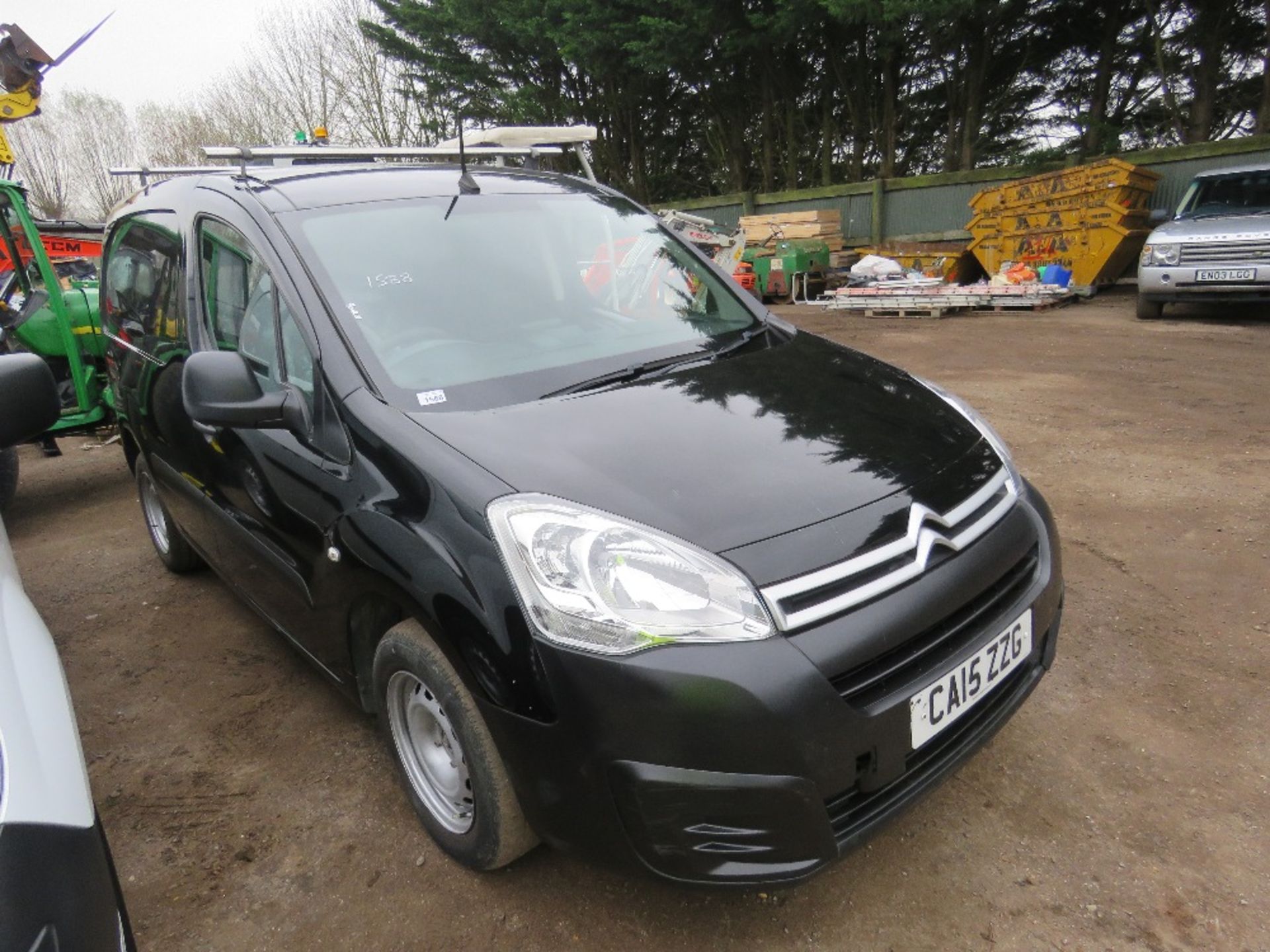 CITROEN BERLINGO PANEL VAN, BLACK, REG:CA15 ZZG. 90,628 REC MILES. WITH V5, TESTED TILL 30.6.22. WH