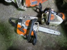 2 X STIHL PETROL CHAINSAW, REQUIRE ATTENTION: MS150TC PLUS MS170.