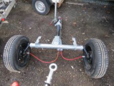 ALKO GENERATOR / COMPRESSOR BRAKED SINGLE AXLE ASSEMBLY, UNUSED.