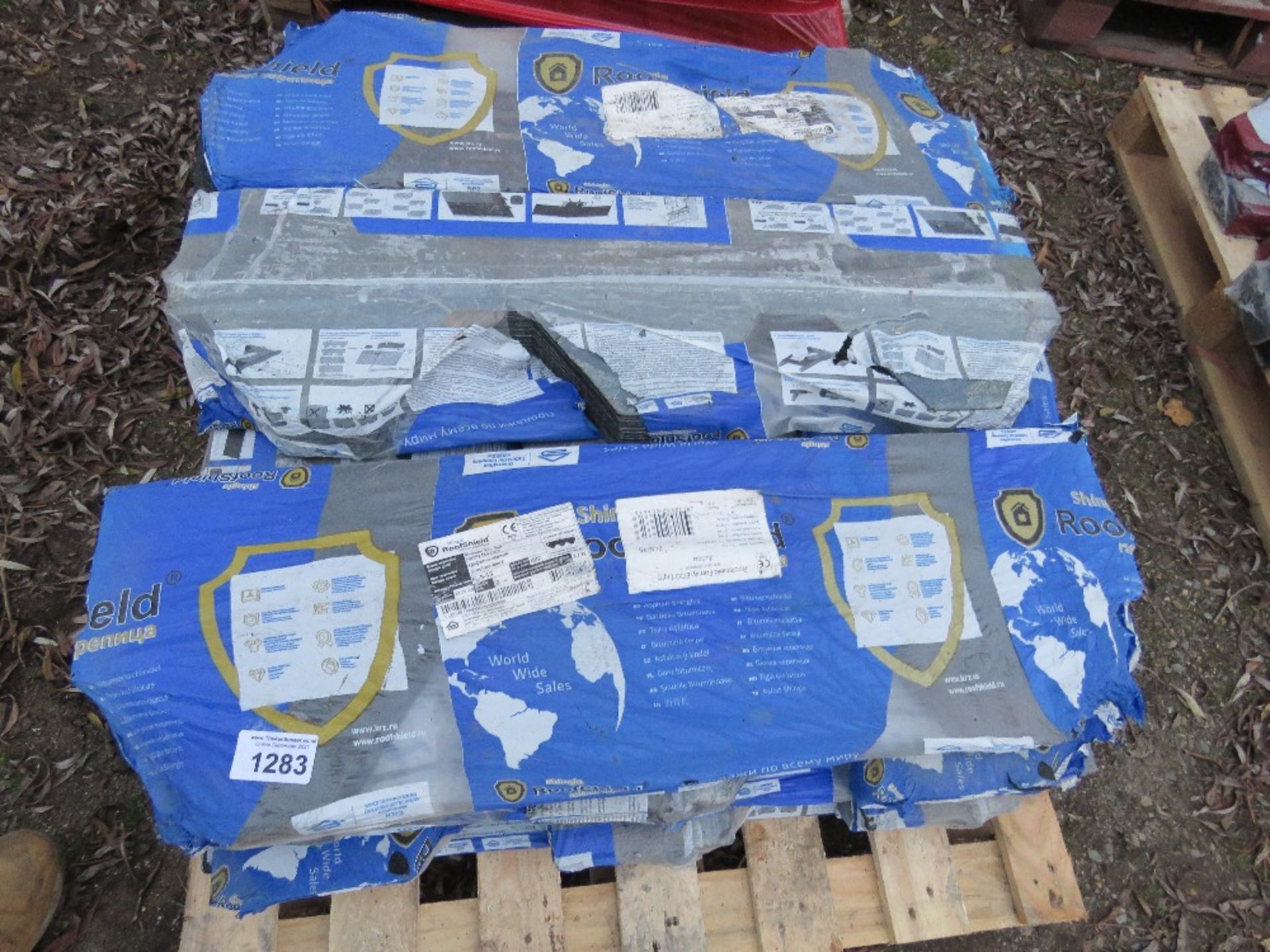 PALLET OF ROOFSHIELD FELT ROOF SHINGLES.THIS LOT IS SOLD UNDER THE AUCTIONEERS MARGIN SCHEME, THEREF - Image 2 of 3