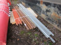 PALLET CONTAINING METAL POSTS ETC. THIS LOT IS SOLD UNDER THE AUCTIONEERS MARGIN SCHEME, THEREFORE N