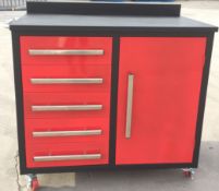 MULTI DRAWER WORKSHOP TOOL CABINET. 113CM WIDE X 92CM HIGH X 60CM DEEP. UNUSED.