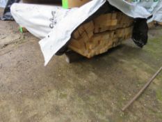 LARGE PACK OF UNTREATED TIMBER POSTS. SIZE: 1.8M LENGTH X 55MM WIDTH X 45 MM DEPTH APPROX.