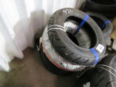 4 X ASSORTED SCOOTER MOTORBIKE TYRES, SOURCED FROM COMPANY LIQUIDATION. THIS LOT IS SOLD UNDER THE A