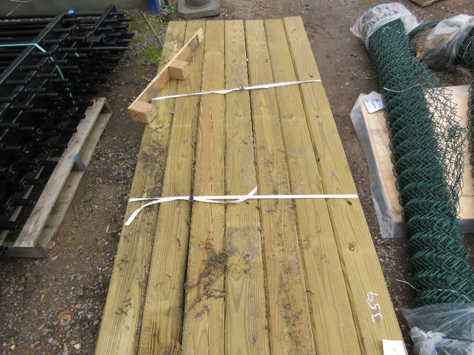 7 X HEAVY DUTY TREATED MACHINED POSTS, 2.35M LENGTH X 140MM X 90MM APPROX. - Image 3 of 3