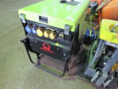 PRAMAC P6000 GENERATOR BARROW. WHEN TESTED WAS SEEN TO RUN AND SHOWED POWER.