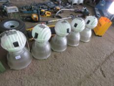 5 X LARGE SIZED BARN LIGHTS. THIS LOT IS SOLD UNDER THE AUCTIONEERS MARGIN SCHEME, THEREFORE NO VAT