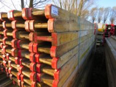 BUNDLE OF "I" BEAM WOODEN SHUTTERING BEAMS, 50NO APPROX IN THE BUNDLE, 2.45METRE LENGTH. ALSO SUITAB