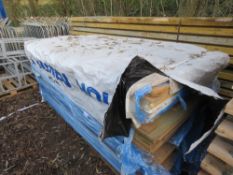 STACK OF 50NO APPROX ASSORTED CONSTRUCTION MATERIAL BOARDS. THIS LOT IS SOLD UNDER THE AUCTIONEERS M