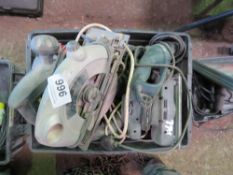 BOX OF ASSORTED POWER TOOLS. THIS LOT IS SOLD UNDER THE AUCTIONEERS MARGIN SCHEME, THEREFORE NO VAT