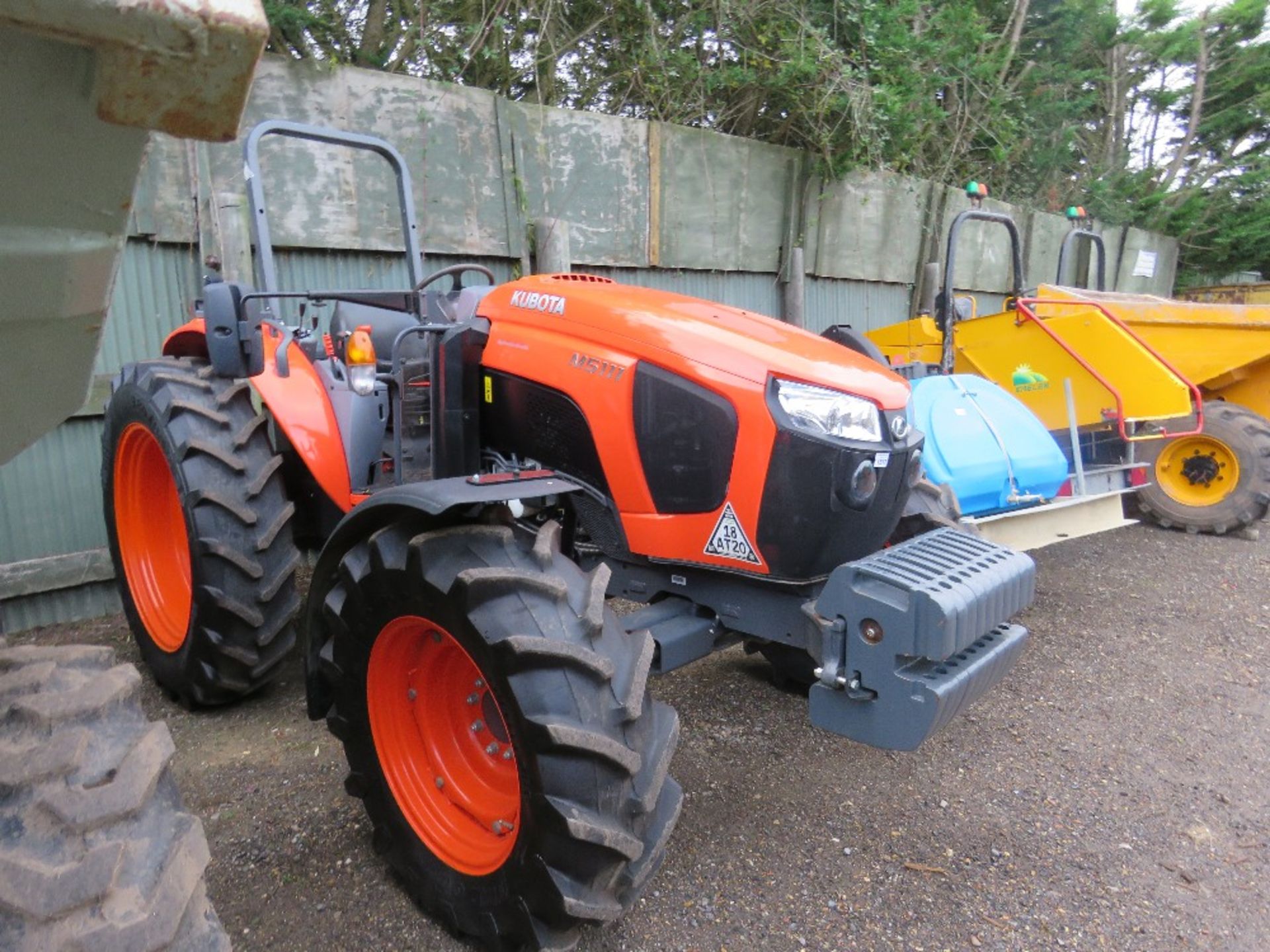 KUBOTA M5111 AGRICULTURAL 4WD TRACTOR, 113 HP, REG:SP20 ADZ, 170 REC HOURS. SN:KBTMGEDRJH8054229. RO - Image 2 of 9