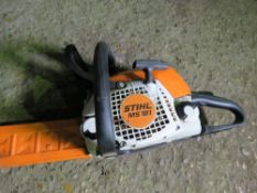 STIHL MS181 PETROL ENGINED CHAINSAW. GENUINE RETIREMENT SALE (ILL HEALTH). SOLD UNDER THE AUCTIONEER