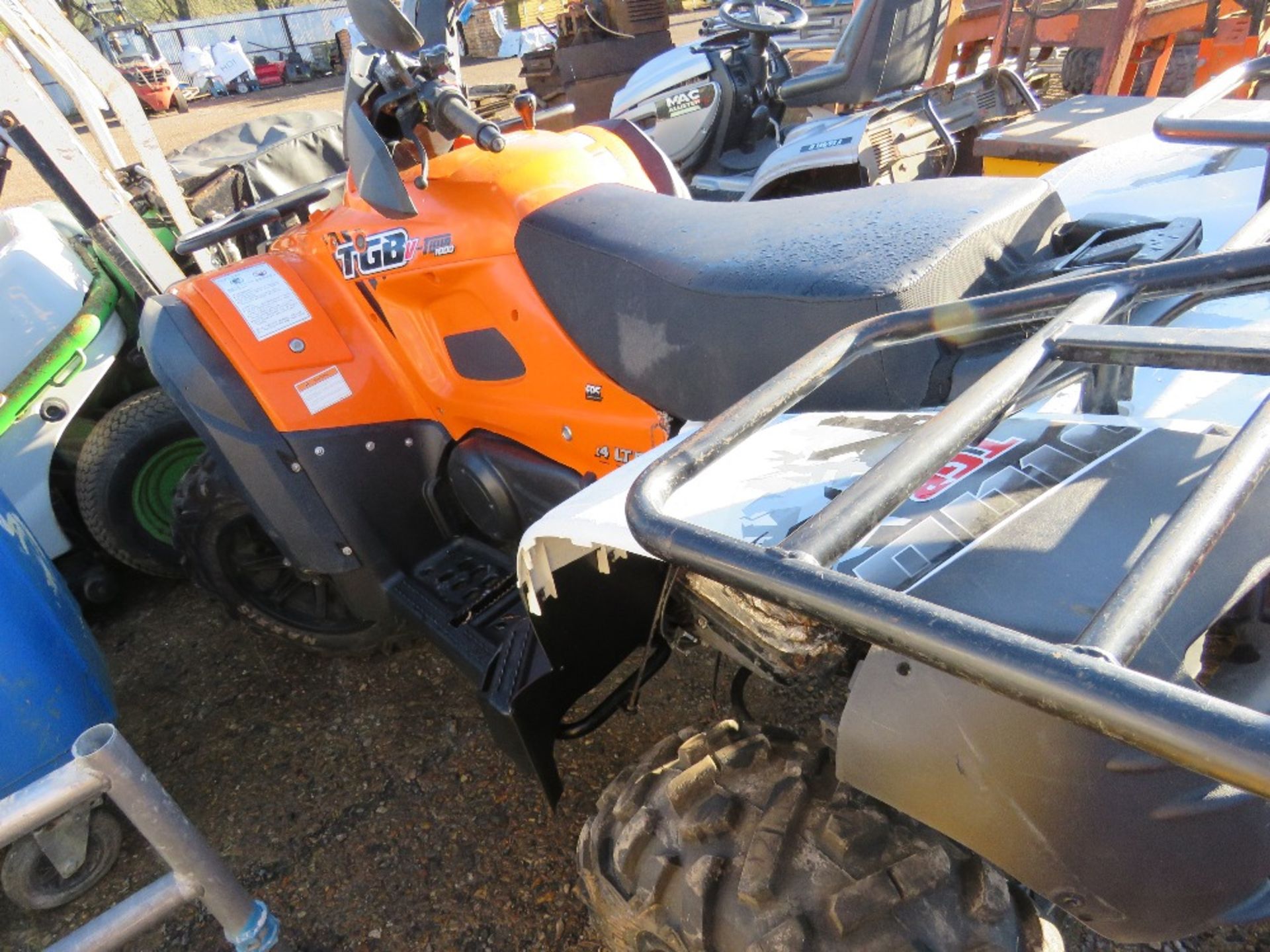 TGB 1000 QUAD BIKE, YEAR 2015, FIRE DAMAGED. REG:LJ65 EYZ (WITH V5. NO KEY. FIRE WAS RESULT OF A CH - Image 4 of 5