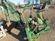 LEWIS 200 TRACTOR 3 POINT LINKAGE MOUNTED BACKHOE WITH HYDRAULIC OFFSET. YEAR 2007. 2 X BUCKETS.
