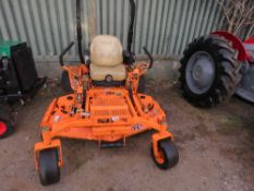 SCAG TURF TIGER PROFESSIONAL ZERO TURN MOWER. KUBOTA DIESEL ENGINE. REG:DU64 CWC.