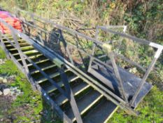 SET OF FIRE ESCAPE/CONTAINER STAIRS WITH LANDING. THIS LOT IS SOLD UNDER THE AUCTIONEERS MARGIN SCHE