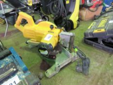 DEWALT 240VOLT MITRE SAW. SOLD UNDER THE AUCTIONEERS MARGIN SCHEME THEREFORE NO VAT WILL BE CHARGED
