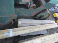 PALLET CONTAINING 12 PIECES OF TIMBER: 6@2.3M (4X2), 6@1.8M (68MM X 50MM) APPROX. THIS LOT IS SOLD