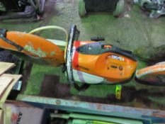 STIHL TS410 PETROL CUT OFF SAW WITH BLADE. SOLD UNDER THE AUCTIONEERS MARGIN SCHEME THEREFORE NO VAT