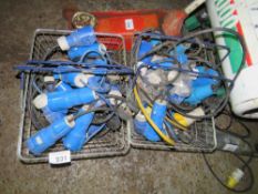 2 X CRATES OF 240VOLT GENERTOR PLUGS/LEADS.