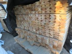 PACK OF UNTREATED H PROFILE TIMBERS: 1.45M LENGTH X 55MM WIDTH X 35MM DEPTH APPROX.