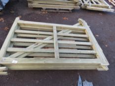 2 X WOODEN ENTRANCE GATES, 1.83M EACH, LEFT AND RIGHT.