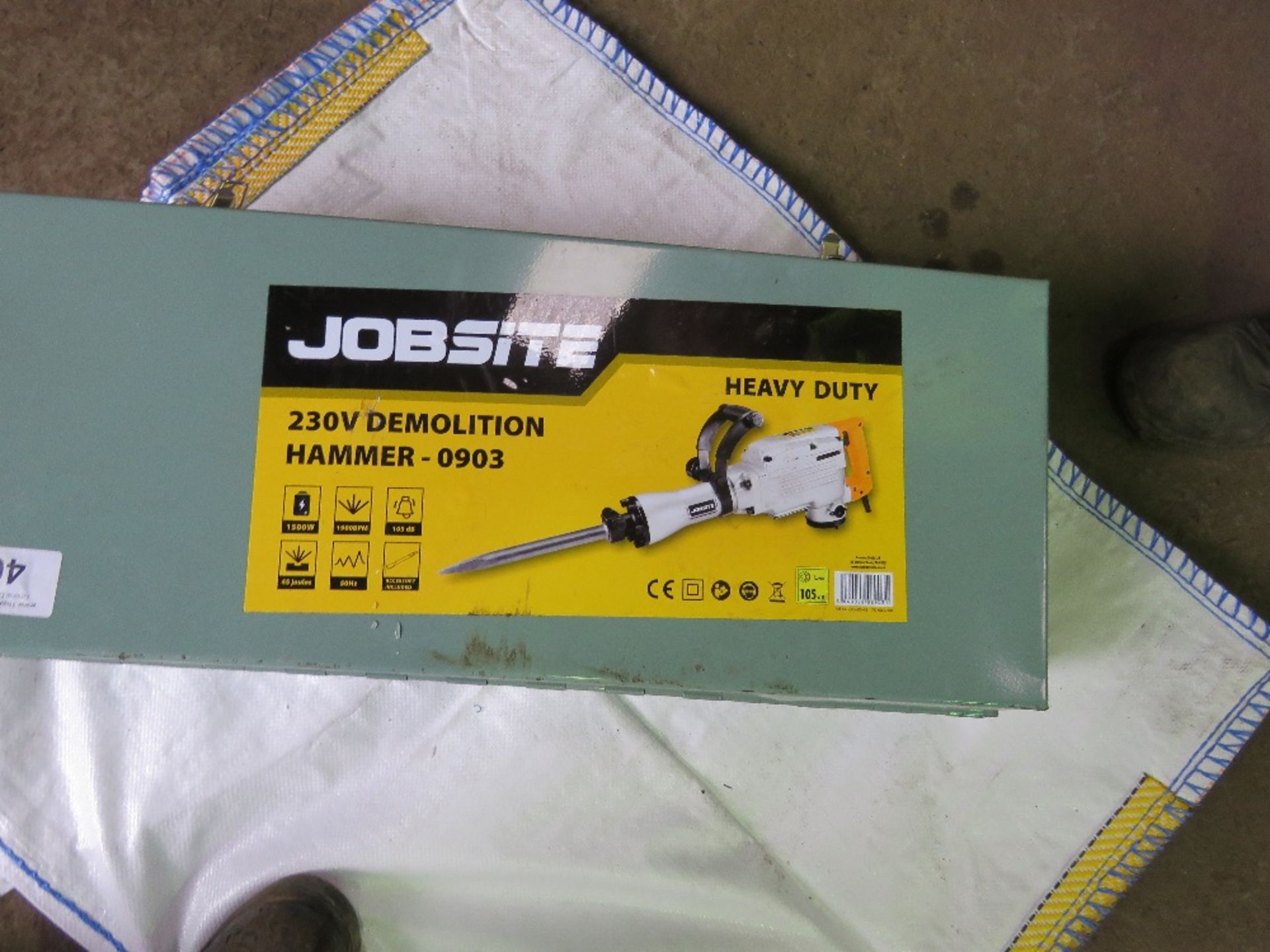 JOBSITE 230VOLT DEMOLITION HAMMER, UNUSED.