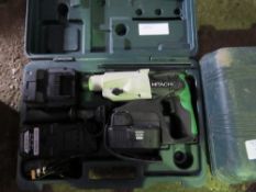 HITACHI 24VOLT BATTERY DRILL SET IN BOX. SOLD UNDER THE AUCTIONEERS MARGIN SCHEME THERFORE NO VAT WI