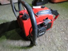 HOMELITE HEAVY DUTY PETROL ENGINED CHAINSAW. GENUINE RETIREMENT SALE (ILL HEALTH). SOLD UNDER THE AU