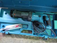MAKITA 240VOLT RECIPROCATING SAW. RETIREMENT SALE. SOLD UNDER THE AUCTIONEERS MARGIN SCHEME THEREFOR