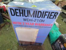 DEHUMIDIFIER, 240VOLT, BOXED. RETIREMENT SALE. SOLD UNDER THE AUCTIONEERS MARGIN SCHEME THEREFORE NO