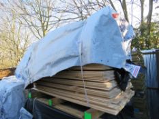 LARGE PACK OF UNTREATED SHIPLAP FENCE CLADDING TIMBER BOARDS. SIZE: 1.83M LENGTH X 95MM WIDTH APPRO