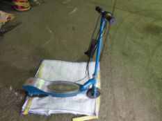 RAZOR BLUE COLOURED E SCOOTER. NO VAT ON HAMMER PRICE.