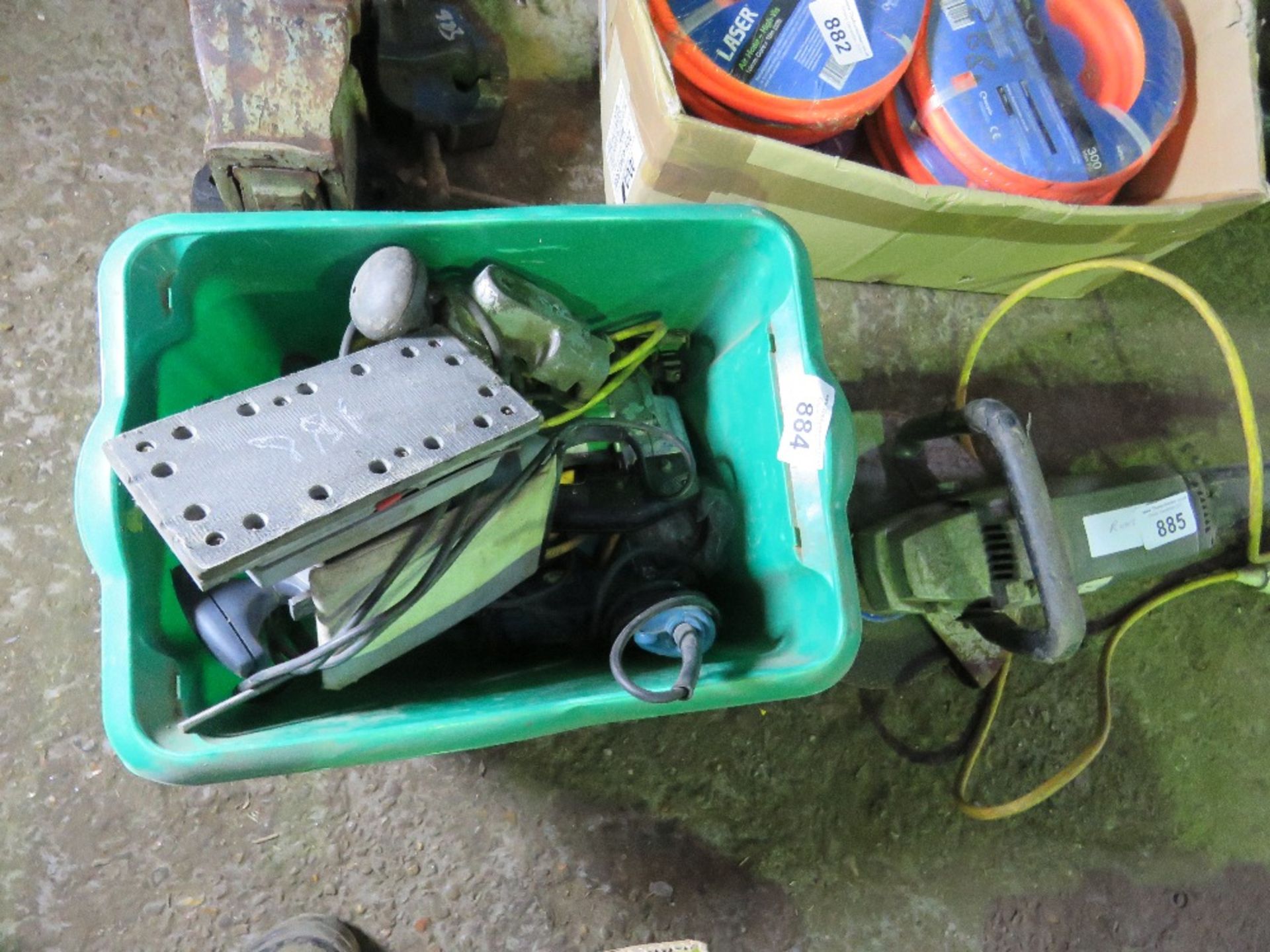 4 X POWER TOOLS: NIBBLER, DRIVER, JIGSAW, SANDER. SOLD UNDER THE AUCTIONEERS MARGIN SCHEME THERFORE