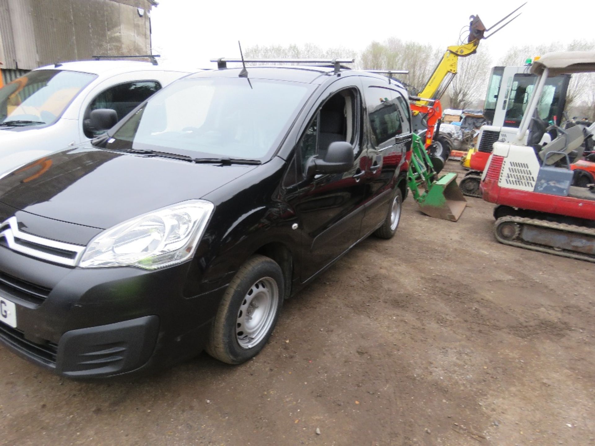 CITROEN BERLINGO PANEL VAN, BLACK, REG:CA15 ZZG. 90,628 REC MILES. WITH V5, TESTED TILL 30.6.22. WH - Image 3 of 8