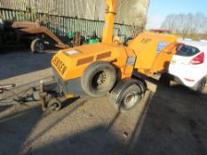 NB: BID INCREMENT NOW £50 ON THIS ITEM!! JENSEN A521 TOWED CHIPPER WITH KUBOTA ENGINE