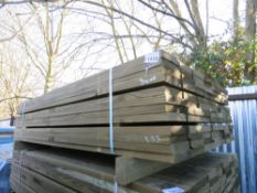 PACK OF 84NO PRESSURE TREATED THICK FENCE CLADDING TIMBER BOARDS. SIZE: 1.83M LENGTH X 140MM WIDTH X