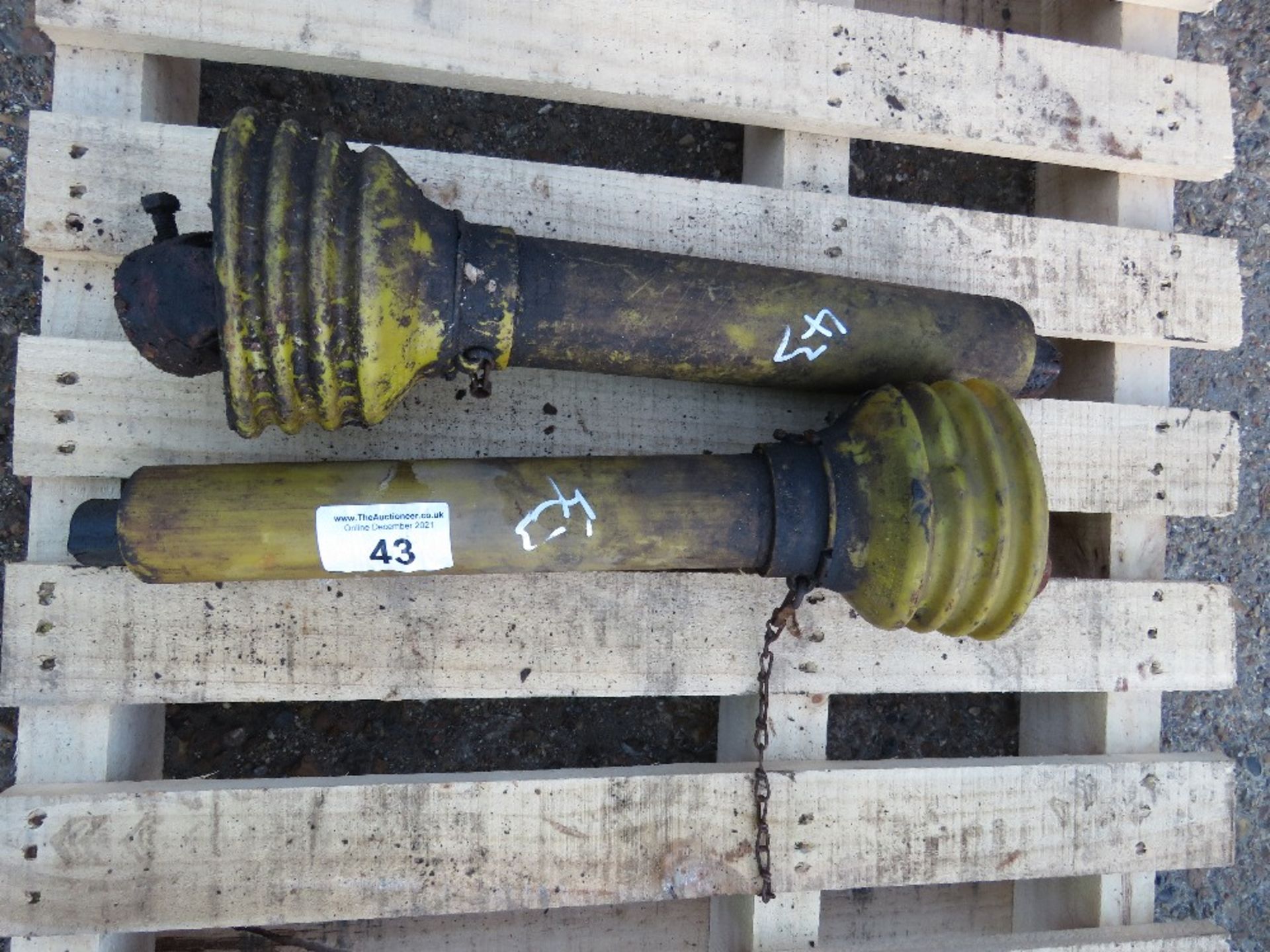 PTO SHAFTS. THIS LOT IS SOLD UNDER THE AUCTIONEERS MARGIN SCHEME, THEREFORE NO VAT WILL BE CHARGED