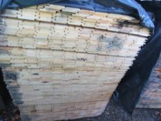 EXTRA LARGE PACK OF UNTREATED SHIPLAP FENCE CLADDING TIMBER BOARDS. SIZE: 1.73M LENGTH X 95MM WIDTH