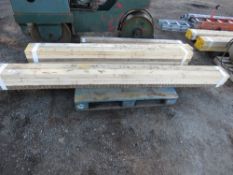 PALLET CONTAINING 20 PIECES OF 4" X2"TIMBER: 8@2.75M , 12@2.11M APPROX. THIS LOT IS SOLD UNDER THE