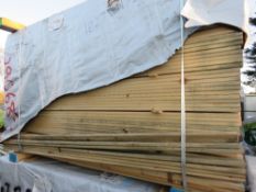 PACK OF VENETIAN SLATS/FENCE CLADDING TIMBER, UNTREATED. SIZE: 1.85M LENGTH, 45MM WIDTH X 16MM DEPTH