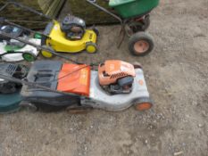 FLYMO ROLLER MOWER WITH COLLECTOR BOX.