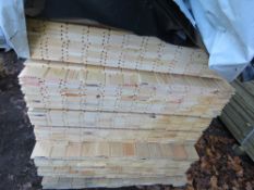 EXTRA LARGE PACK OF UNTREATED SHIPLAP FENCE CLADDING TIMBER BOARDS. SIZE: 1.42M LENGTH X 95MM WIDTH