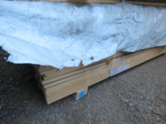LARGE PACK OF UNTREATED TIMBER CLADDING SLATS: 1.2M LENGTH X 40MM WIDTH X 16MM DEPTH APPROX.
